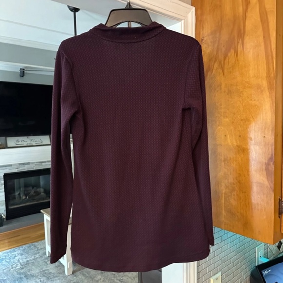 THREE Merrell Indira Snap Placket Pullover Shirts Medium White, Black, Burgundy - Picture 10 of 16